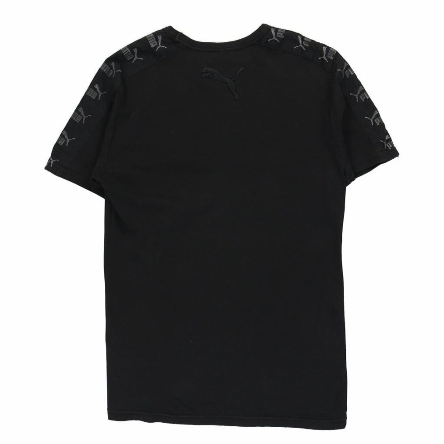 Vintage T-Shirts * | Vintage Puma T-Shirt Xl Black Cotton