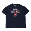 Vintage T-Shirts * | Vintage Boston Red Sox Mlb T-Shirt 2Xl Navy Cotton