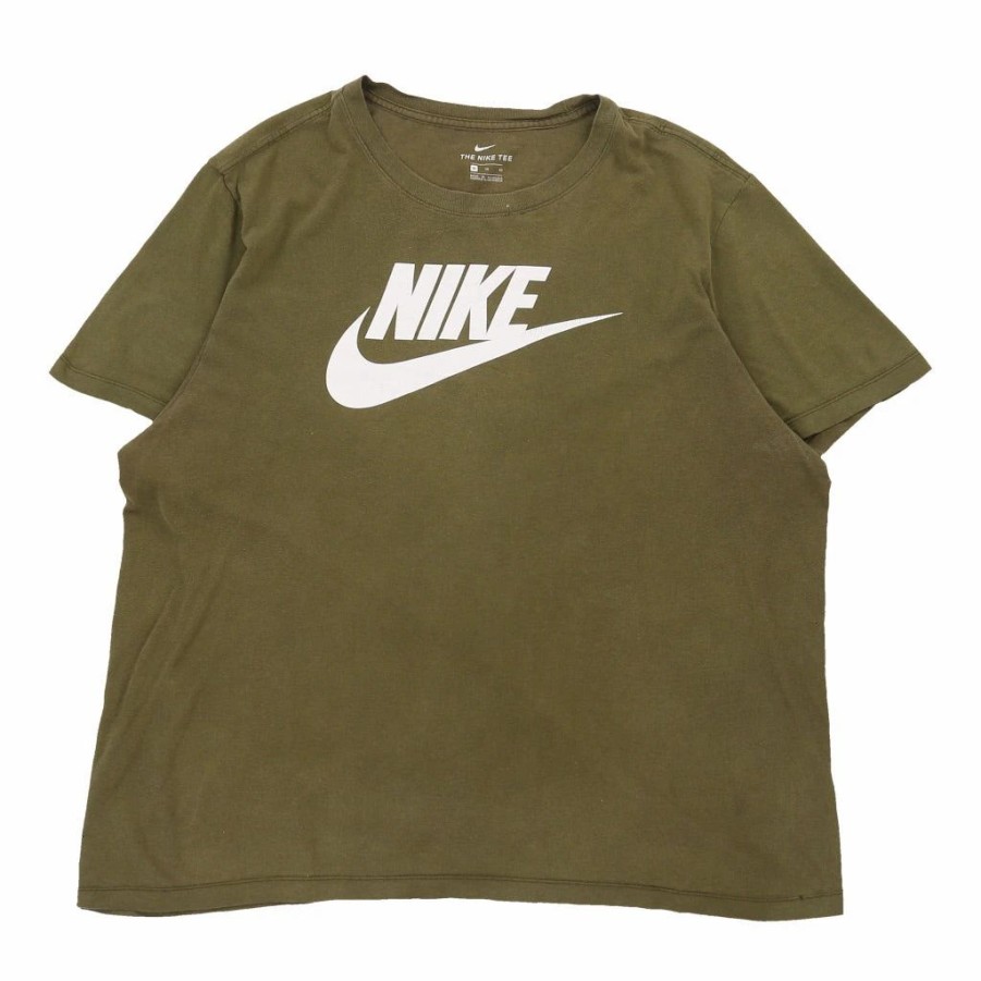 Vintage T-Shirts * | Vintage Nike T-Shirt Xl Green Cotton