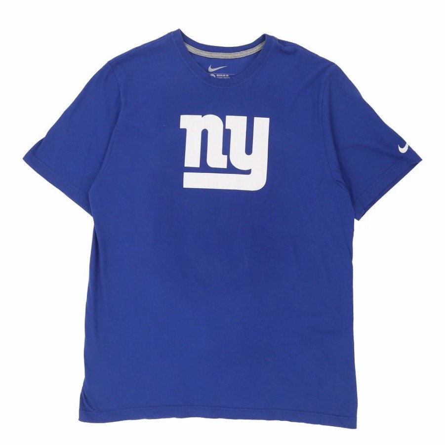 Vintage T-Shirts * | Vintage New York Giants Nike T-Shirt Xl Blue Cotton