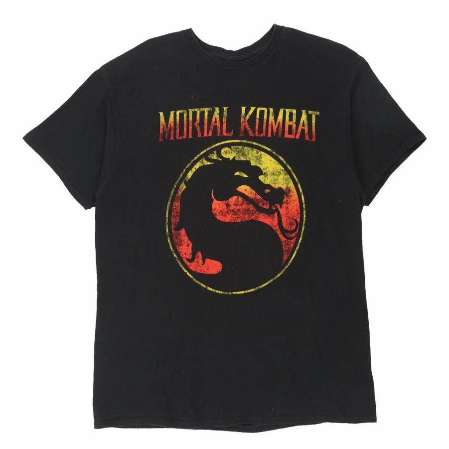 Vintage T-Shirts * | Vintage Mortal Kombat Unbranded T-Shirt Large Black Cotton