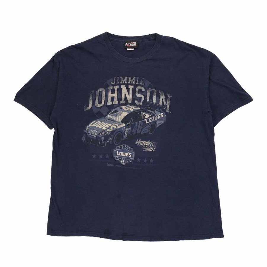 Vintage T-Shirts * | Vintage Jimmie Johnson Chase Authentics T-Shirt 2Xl Blue Cotton