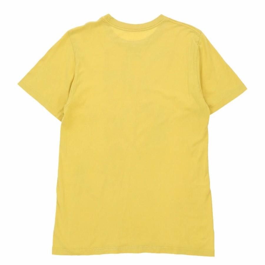 Vintage T-Shirts * | Vintage Just Do It Nike T-Shirt Small Yellow Cotton