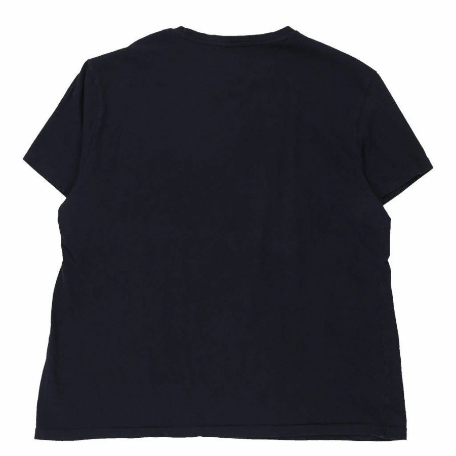 Vintage T-Shirts * | Vintage Ralph Lauren T-Shirt Large Navy Cotton