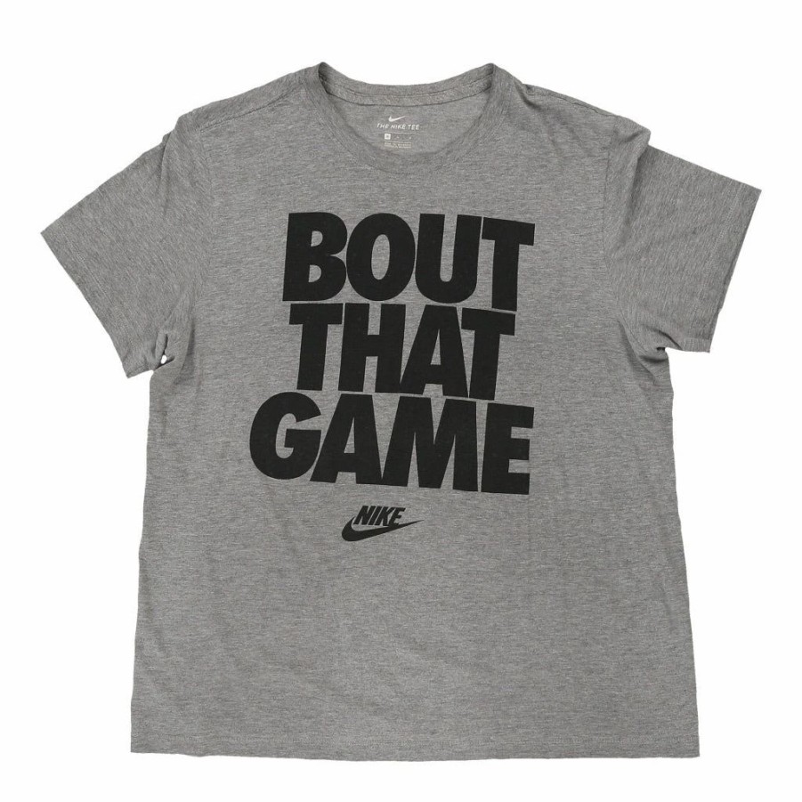 Vintage T-Shirts * | Vintage Nike T-Shirt Medium Grey Cotton