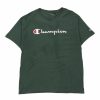 Vintage T-Shirts * | Vintage Champion T-Shirt Large Green Cotton