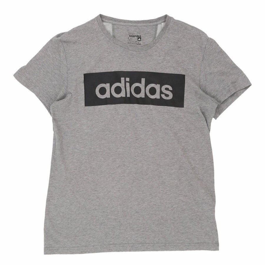 Vintage T-Shirts * | Vintage Adidas T-Shirt Medium Grey Cotton