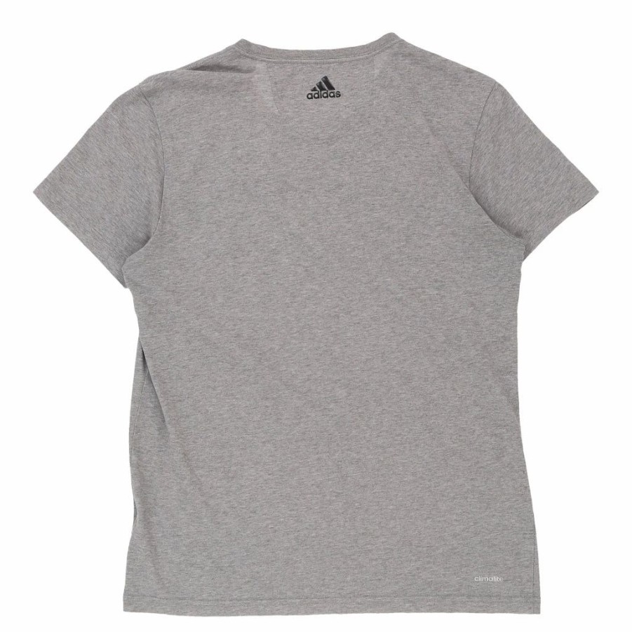 Vintage T-Shirts * | Vintage Adidas T-Shirt Medium Grey Cotton