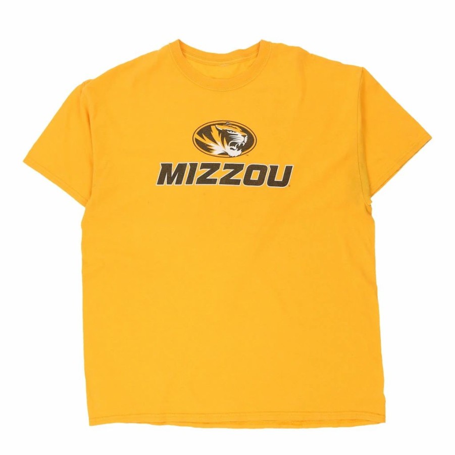 Vintage T-Shirts * | Vintage Mizzou Tigers Unbranded T-Shirt Xl Yellow Cotton