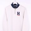 1/4 Zip Sweaters * | Restated Vintage Vintage Tommy Hilfiger 1/4 Zip Sweater Large