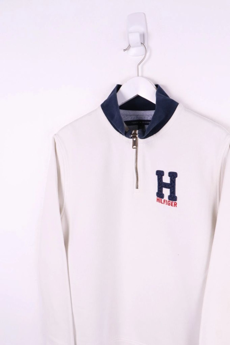 1/4 Zip Sweaters * | Restated Vintage Vintage Tommy Hilfiger 1/4 Zip Sweater Large