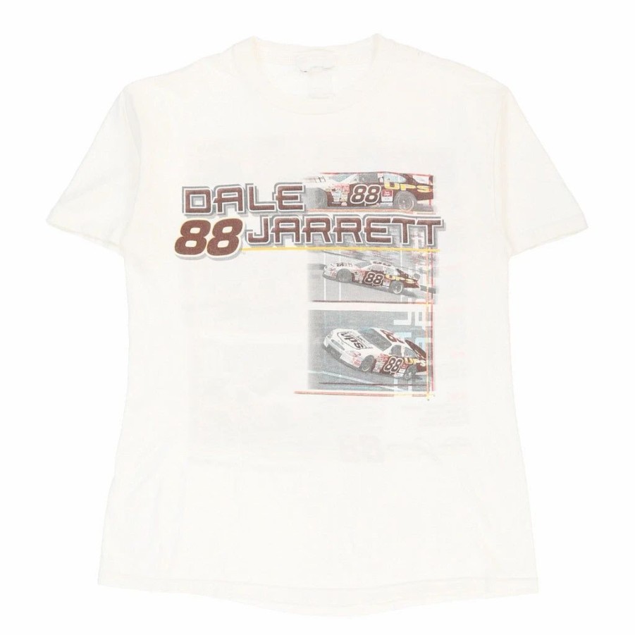 Vintage T-Shirts * | Vintage Dale Jarrett #88 2002 Unbranded T-Shirt Large White Cotton