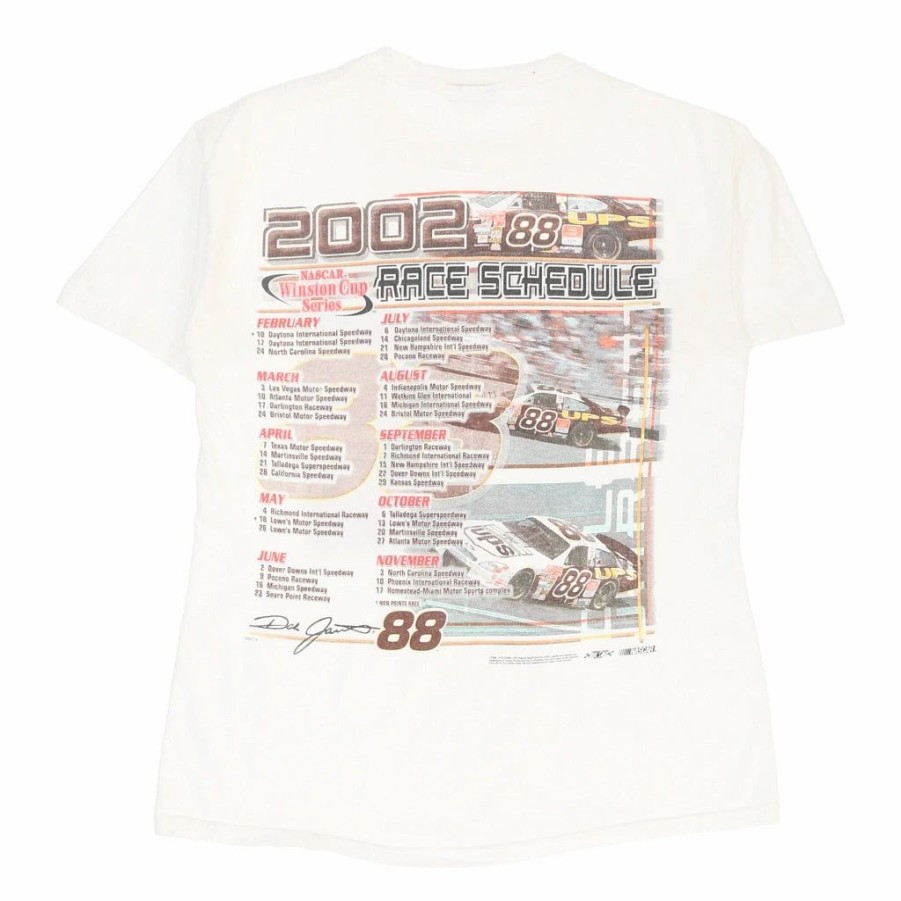 Vintage T-Shirts * | Vintage Dale Jarrett #88 2002 Unbranded T-Shirt Large White Cotton