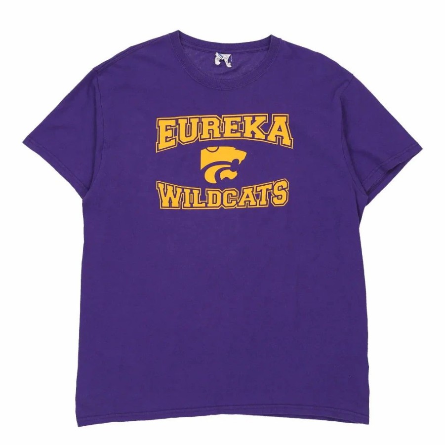 Vintage T-Shirts * | Vintage Eureka Wildcats Anvil T-Shirt Xl Purple Cotton