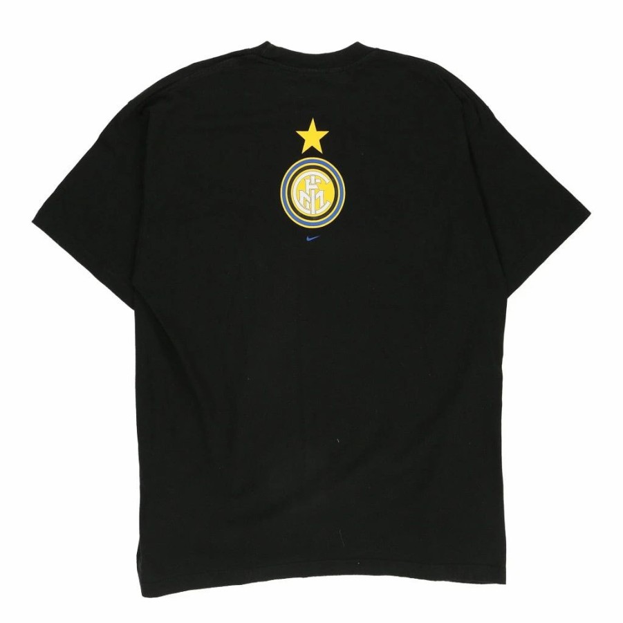 Vintage T-Shirts * | Vintage Inter Milan Nike T-Shirt Xl Black Cotton