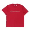 Vintage T-Shirts * | Vintage Champion T-Shirt Medium Red Cotton