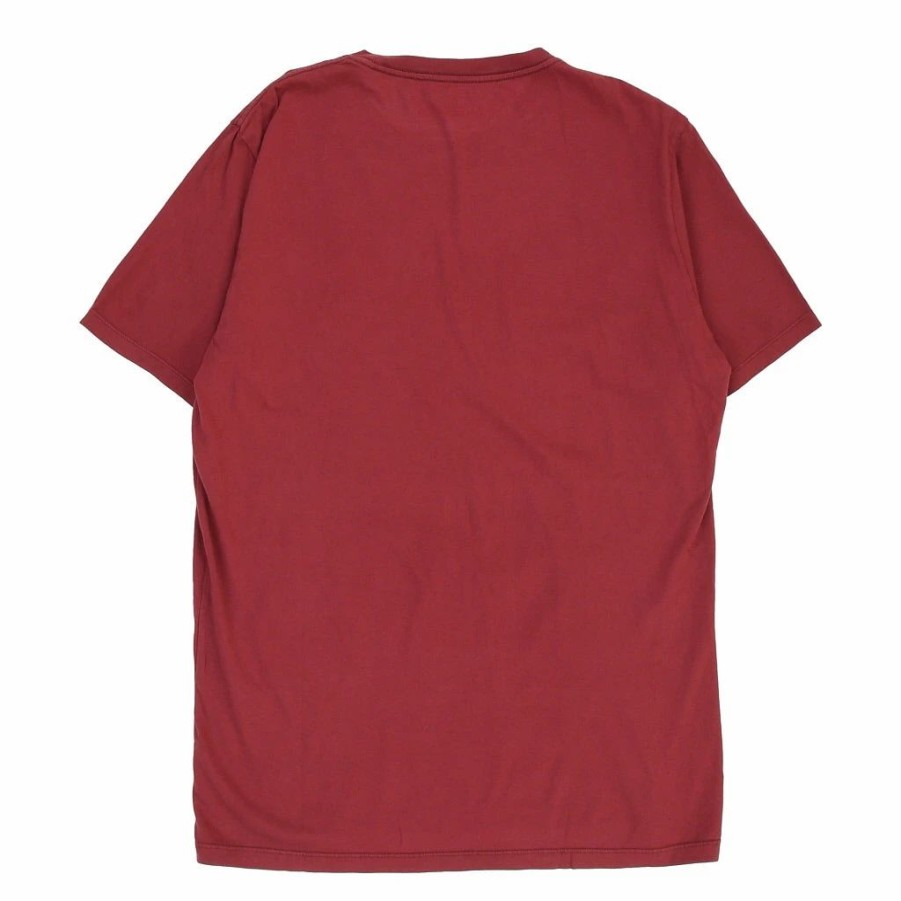 Vintage T-Shirts * | Vintage Napapijri T-Shirt Xl Burgundy Cotton