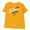 Vintage T-Shirts * | Vintage Cleveland Cavaliers Adidas T-Shirt Large Yellow Cotton