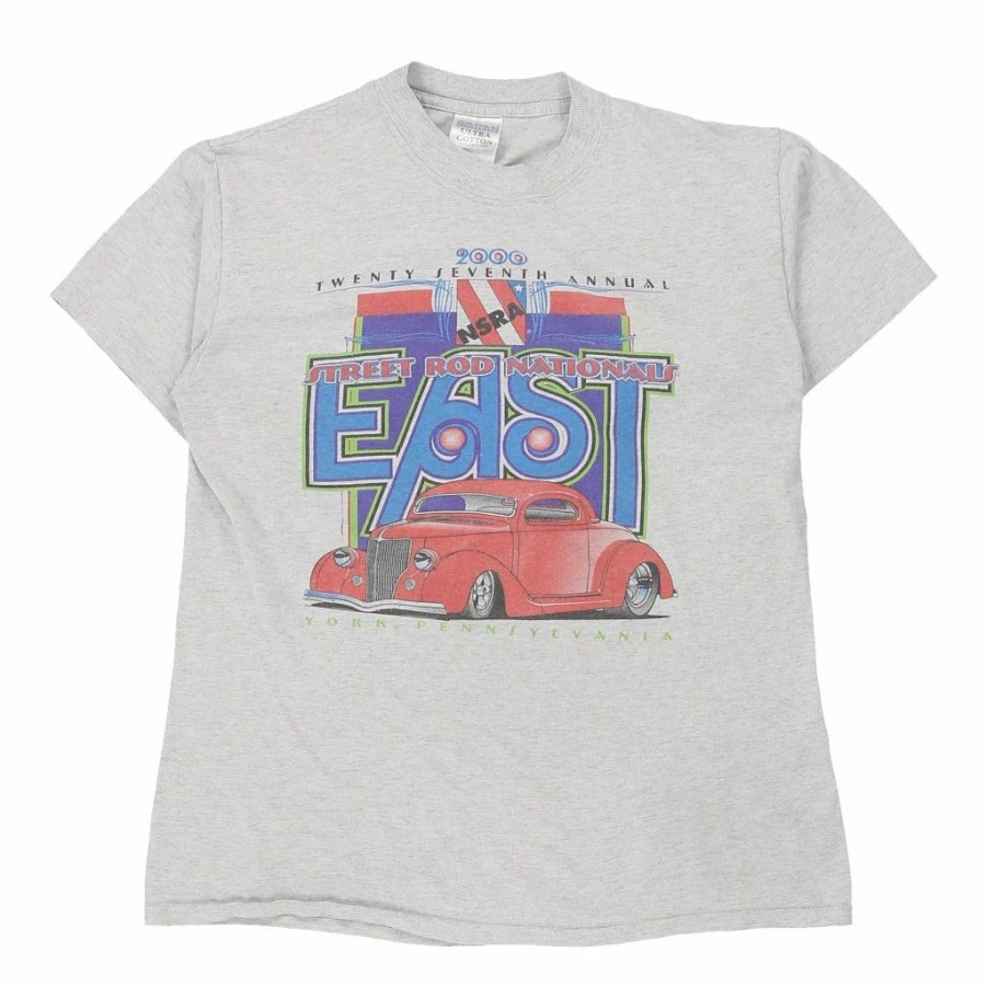 Vintage T-Shirts * | Vintage 2000 East Street Nationals Gildan T-Shirt Medium Grey Cotton