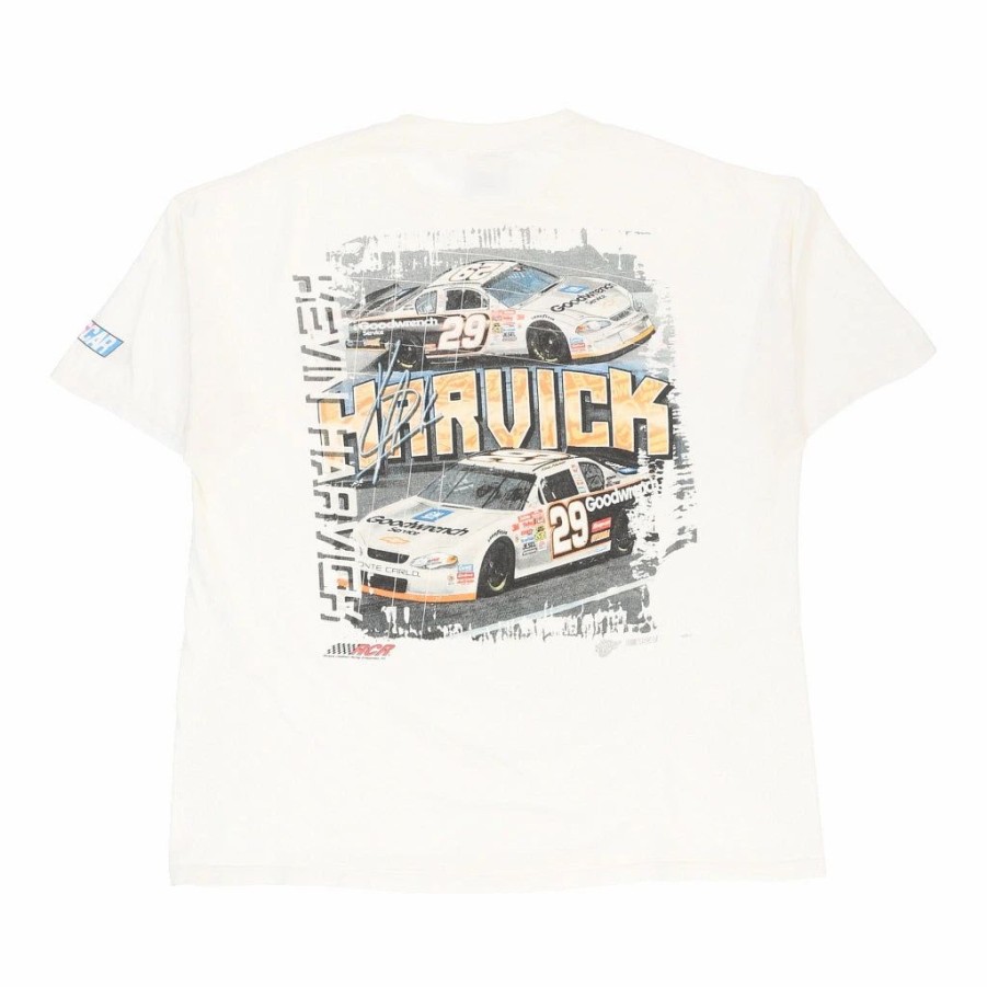 Vintage T-Shirts * | Vintage Kevin Harvick #29 Competitors View T-Shirt Xl White Cotton