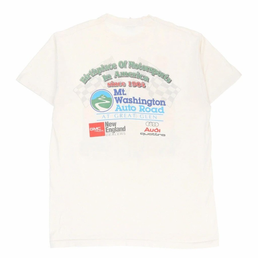 Vintage T-Shirts * | Vintage Mount Washington Hill Climb Fruit Of The Loom T-Shirt Xl White Cotton