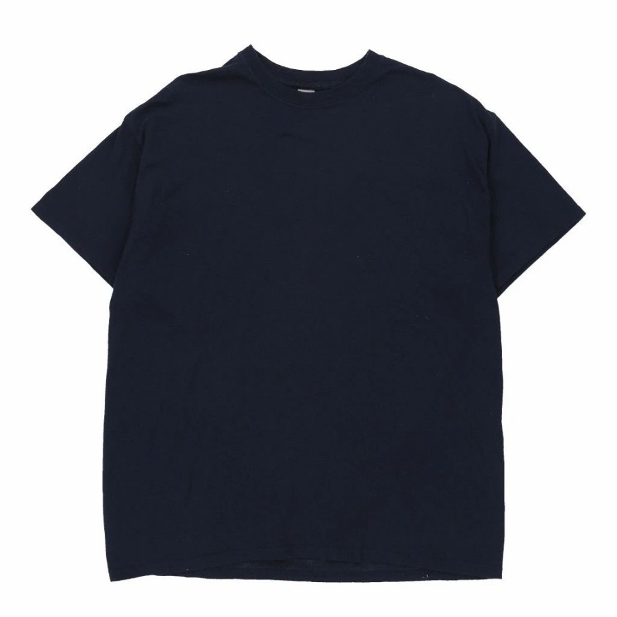 Vintage T-Shirts * | Vintage Gildan T-Shirt Xl Navy Cotton