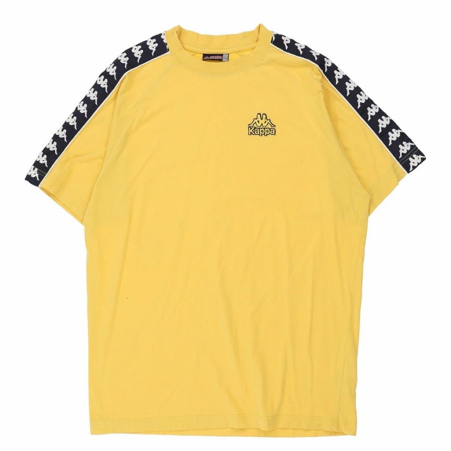 Vintage T-Shirts * | Vintage Kappa T-Shirt Medium Yellow Cotton