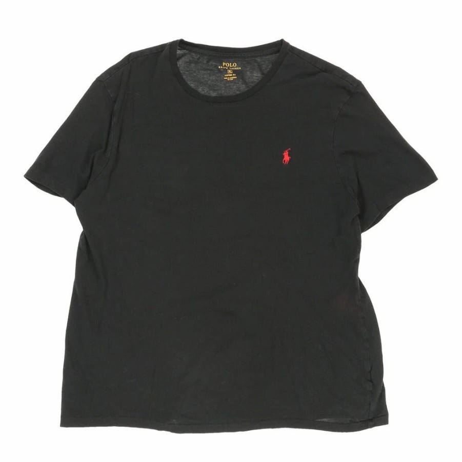 Vintage T-Shirts * | Vintage Ralph Lauren T-Shirt Xl Black Cotton