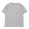 Vintage T-Shirts * | Vintage Carhartt T-Shirt Large Grey Cotton