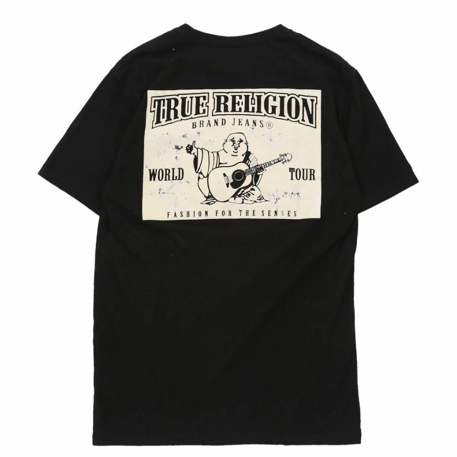 Vintage T-Shirts * | Vintage True Religion T-Shirt Medium Black Cotton