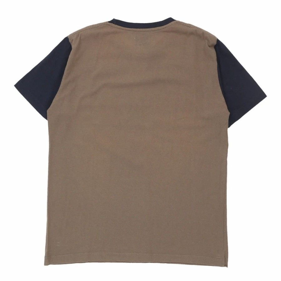 Vintage T-Shirts * | Vintage Napapijri T-Shirt 2Xl Brown Cotton