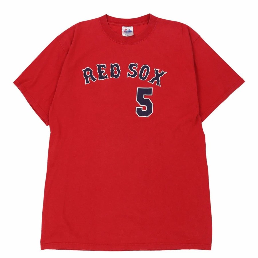 Vintage T-Shirts * | Vintage Boston Red Sox Majestic T-Shirt Xl Red Cotton