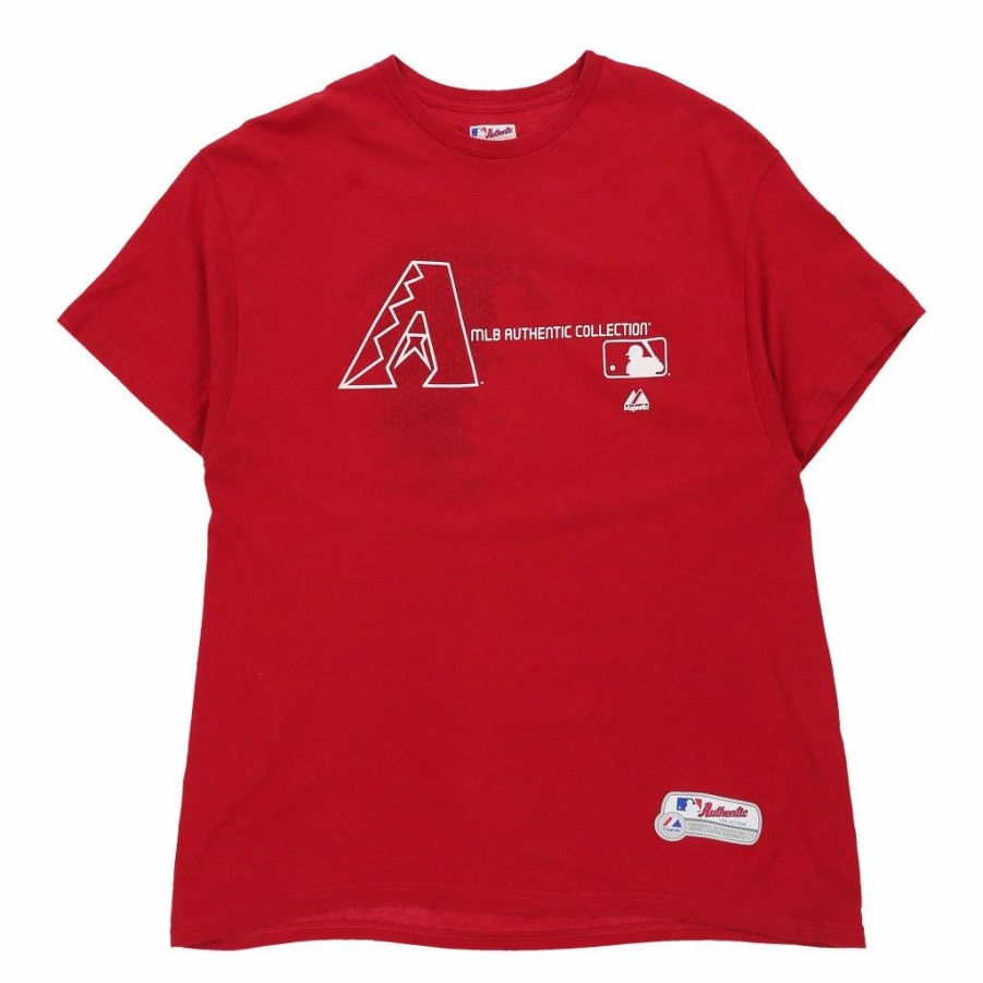 Vintage T-Shirts * | Vintage Arizona Diamondbacks Majestic T-Shirt Xl Red Cotton