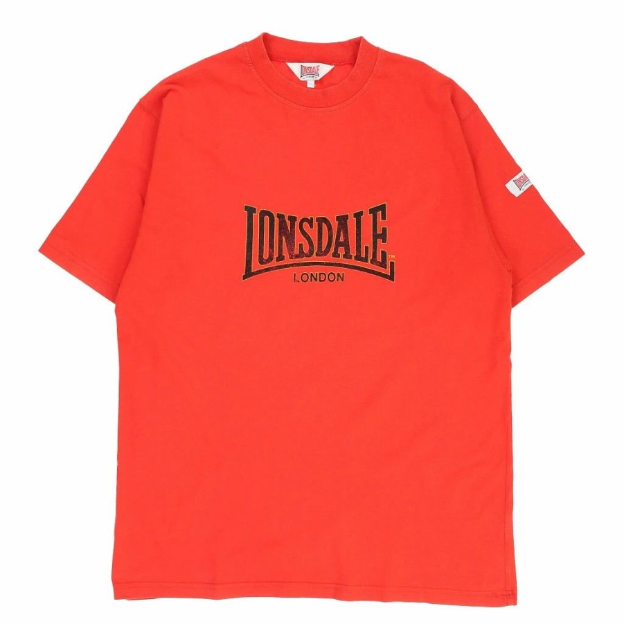 Vintage T-Shirts * | Vintage Lonsdale T-Shirt Xl Red Cotton