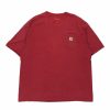 Vintage T-Shirts * | Vintage Carhartt T-Shirt 2Xl Red Cotton