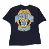 Vintage T-Shirts * | Vintage Gildan T-Shirt Large Blue Cotton