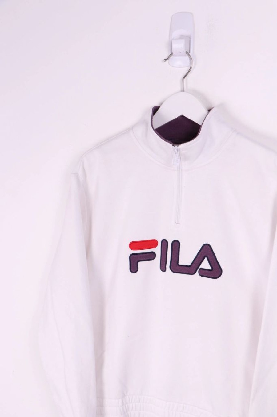 1/4 Zip Sweaters * | Restated Vintage Vintage Fila 1/4 Zip Sweater Xl