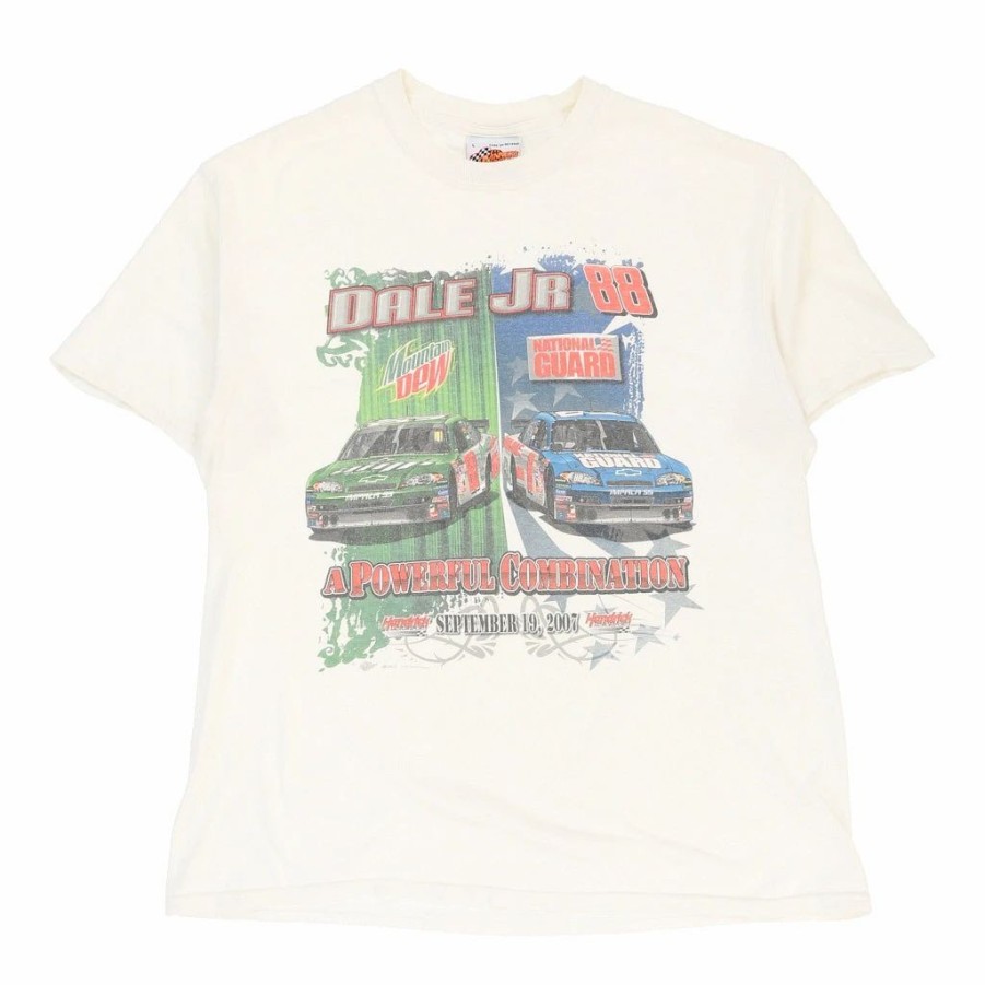 Vintage T-Shirts * | Vintage Dale Jr #88 2007 Winners Circle T-Shirt Large White Cotton