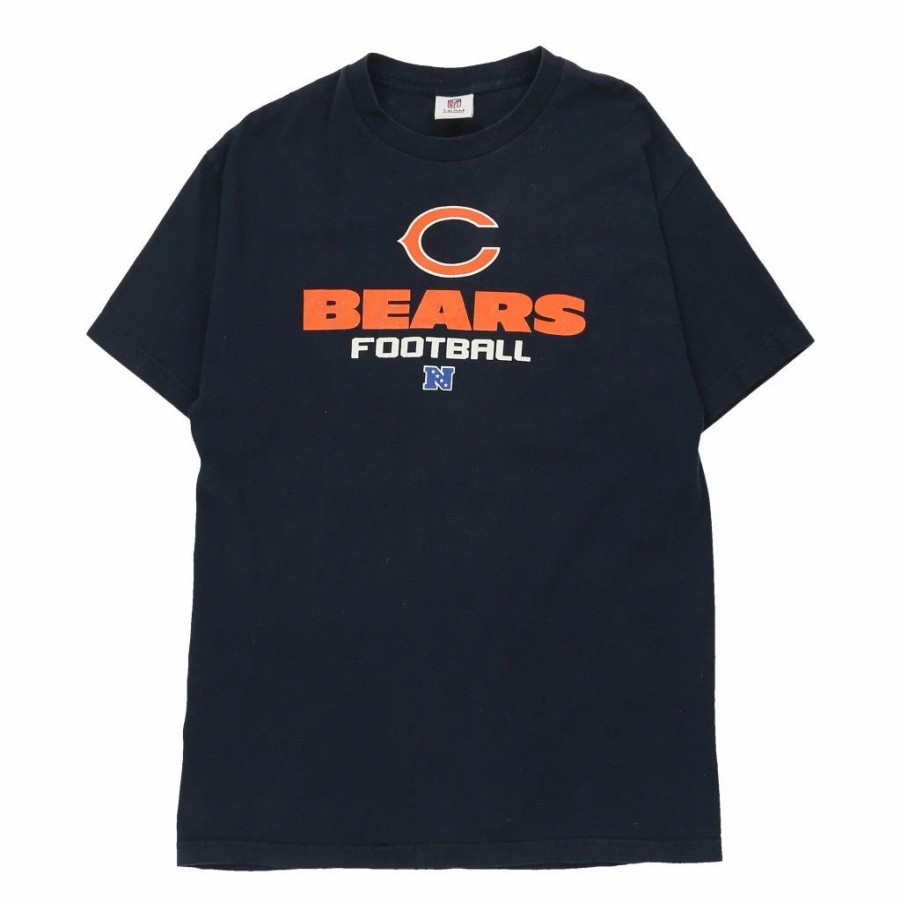 Vintage T-Shirts * | Vintage Chicago Bears Nfl T-Shirt Xl Blue Cotton