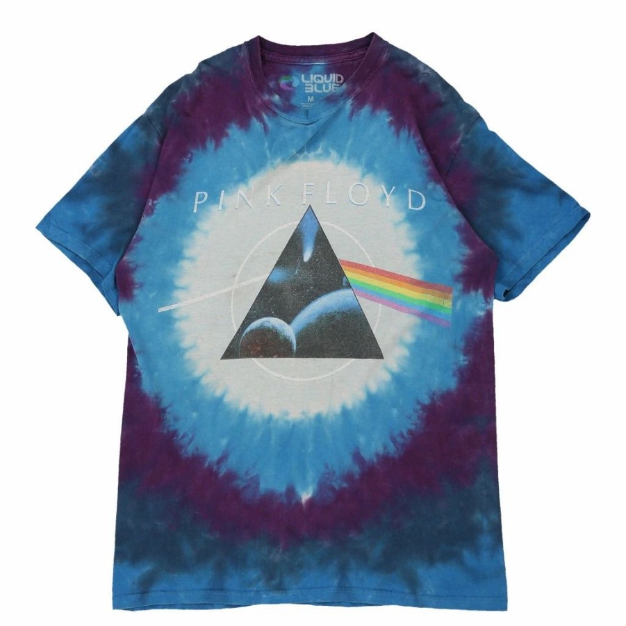 Vintage T-Shirts * | Vintage Pink Floyd Liquid Blue T-Shirt Medium Blue Cotton