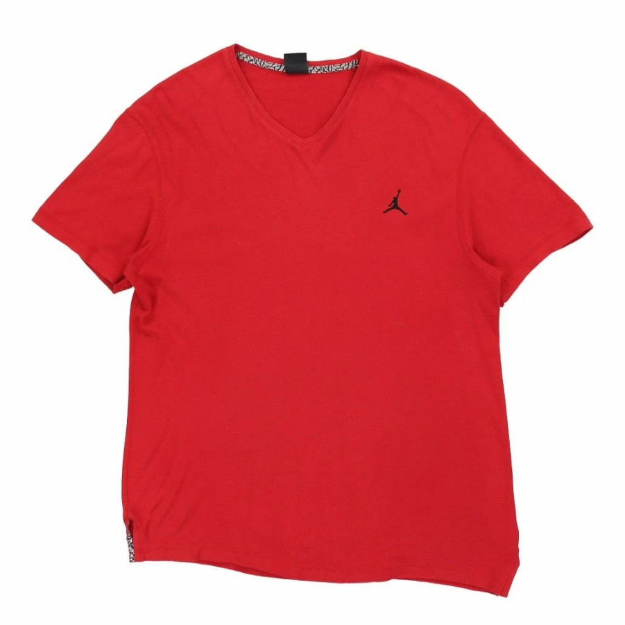 Vintage T-Shirts * | Vintage Jordan T-Shirt Large Red Cotton