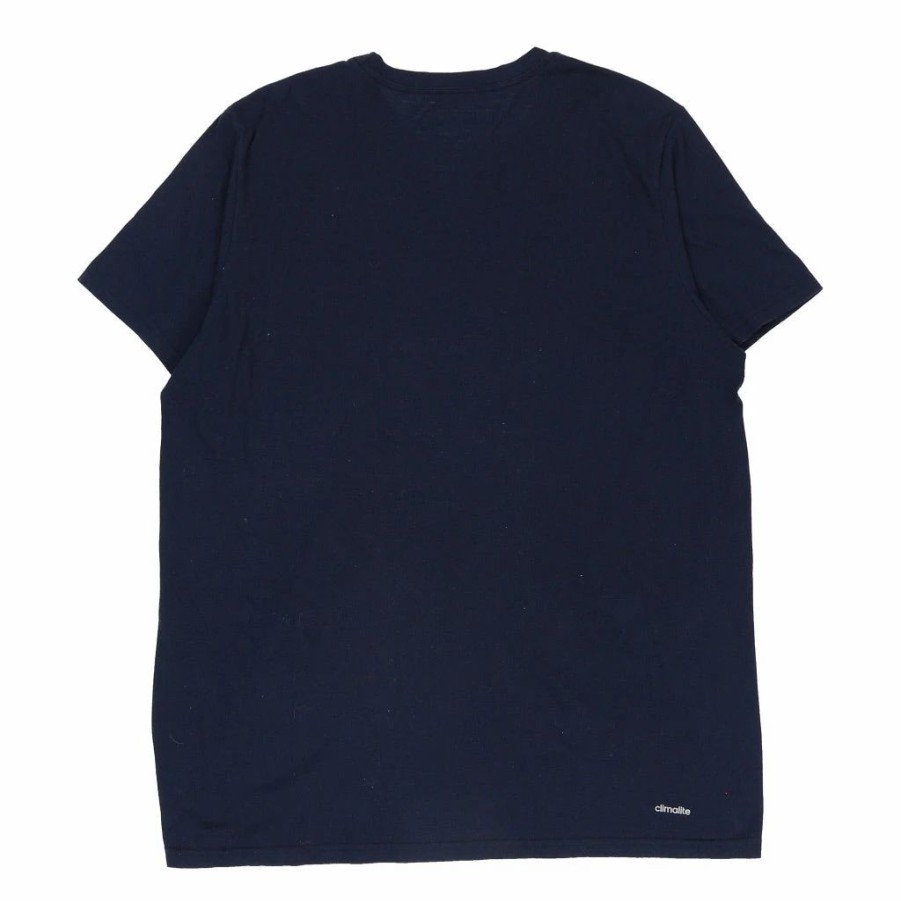 Vintage T-Shirts * | Vintage Adidas T-Shirt Xl Navy Cotton