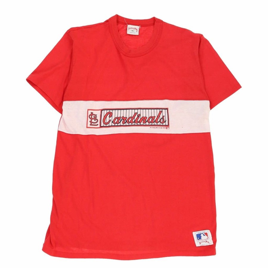 Vintage T-Shirts * | Vintage St. Louis Cardinals Nutmeg T-Shirt Xl Red Cotton