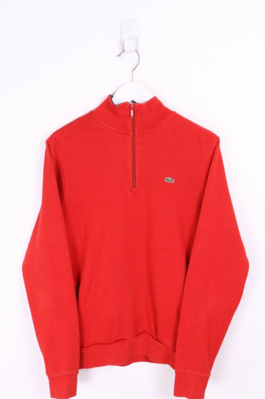 1/4 Zip Sweaters * | Restated Vintage Vintage Lacoste 1/4 Zip Sweater Medium