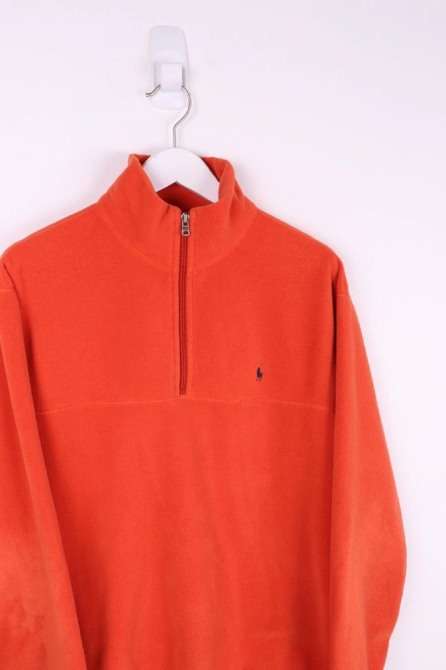 1/4 Zip Sweaters * | Restated Vintage Vintage Ralph Lauren Polo 1/4 Zip Fleece Large