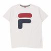 Vintage T-Shirts * | Vintage Fila T-Shirt Xs White Cotton