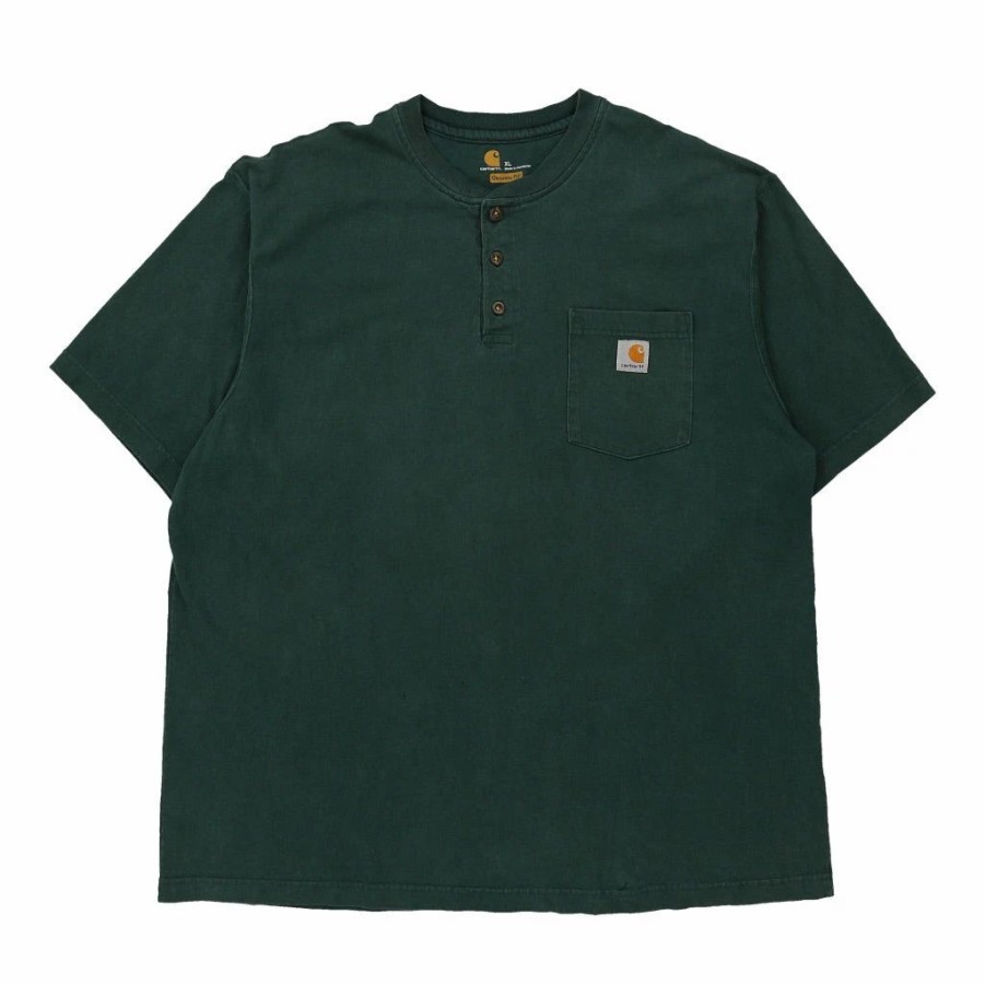 Vintage T-Shirts * | Vintage Carhartt T-Shirt Xl Green Cotton