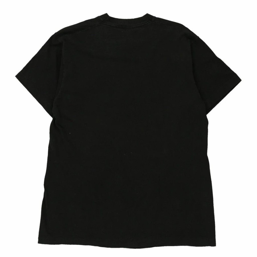 Vintage T-Shirts * | Vintage Fruit Of The Loom T-Shirt Large Black Cotton