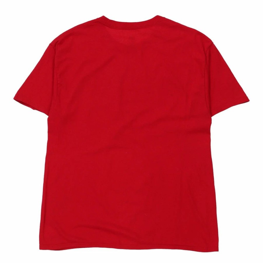 Vintage T-Shirts * | Vintage Hanes T-Shirt Large Red Cotton