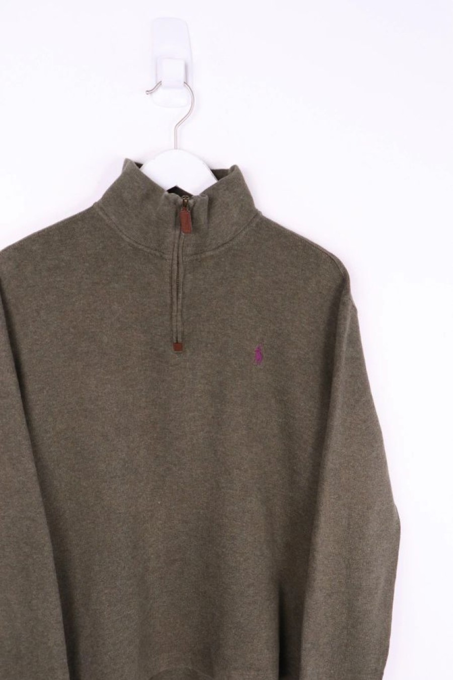 1/4 Zip Sweaters * | Restated Vintage Vintage Ralph Lauren Polo 1/4 Zip Medium